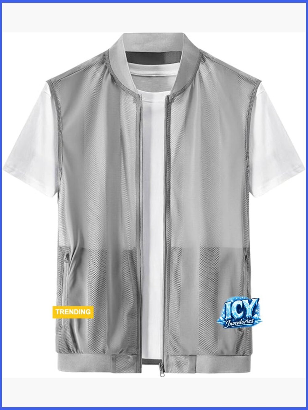 Men's Ultra-Thin Lightweight Vest with Pockets for Outdoor Activities